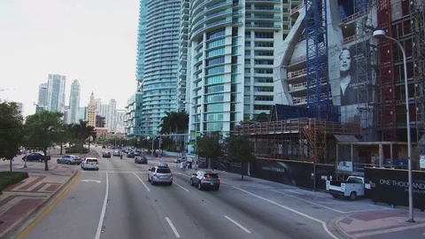 Visit miami on bus Stock Footage 74987009