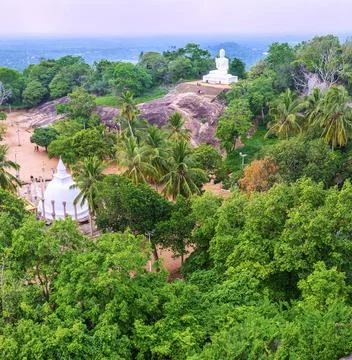 Visit Mihintale Temple 스톡 사진