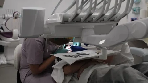 Visit to an orthodontist 스톡 동영상 307493405