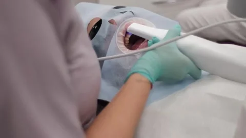 Visit to an orthodontist 스톡 동영상 307493848