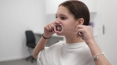 A visit to the orthodontist Stock Footage 307494088