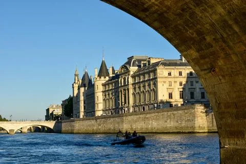 Visit of Paris and its monuments, capital of France in summer visit of Par... Stock-Fotos