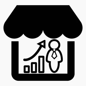 Visit the site. Increased store visits. Stock Illustration