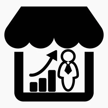 Visit the site. Increased store visits. Stock Illustration