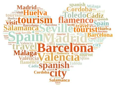 Visit Spain. Stock Illustration