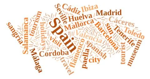 Visit Spain. Stock Illustration