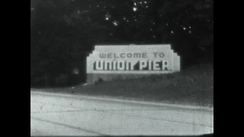 Visit to Union Pier 1945 Stock Footage 106110552