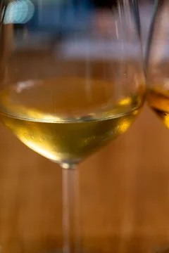 Visit of wine cellar with old large oak barrels, tasting of fortified dry o.. Foto stock