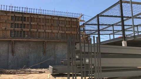 A visit to a working building site. Stock Footage 125978425