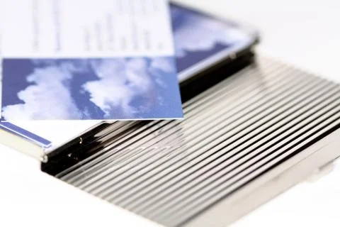 Visitenkarten Etui Stock Photos