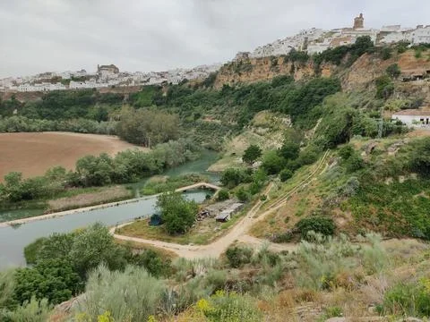 Visiting Arcos de la Frontera, Spain, Europe Stock Photos