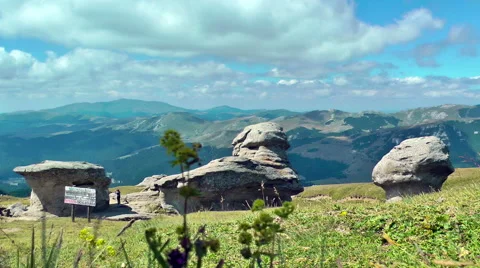 Visiting Babele, Bucegi Mountains Video stock 66191057