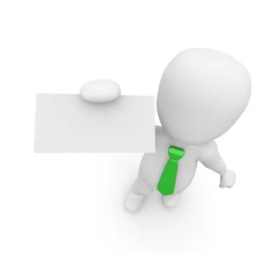 Visiting card green Stock Illustration