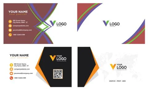 Visiting Card template for this business Stock Illustration