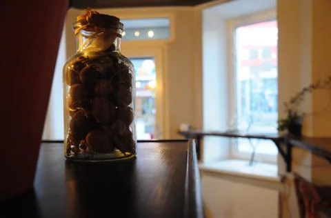 Visiting coffee Stock Photos