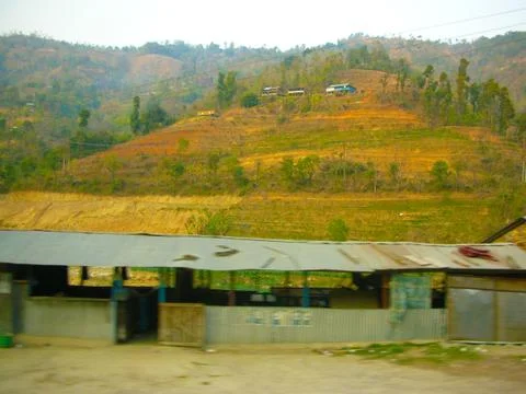 Visiting an empty barn Stock Photos