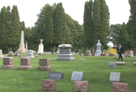 Visiting Grave 2 Video stock 530563