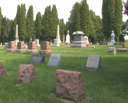 Visiting Grave 3 PAL Stock Footage 530593