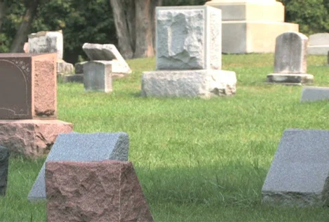 Visiting Grave 4 Stock Footage 530560