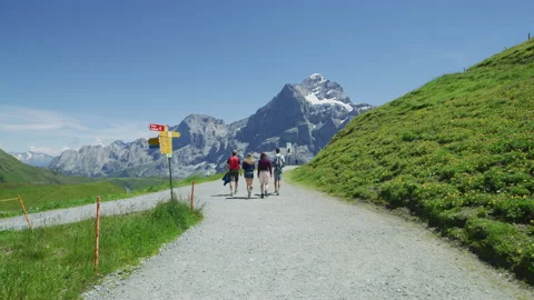 Visiting Grindelwald First Stock Footage 219707894