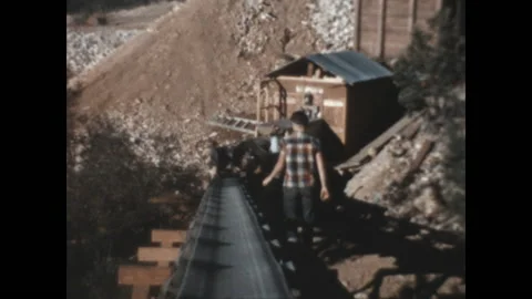 Visiting a Mining Operation 1952 Stock Footage 239250480