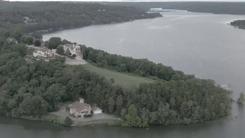 Visiting neighbors by drone Stock Footage 111482024