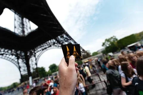 Visiting paris Stock Photos