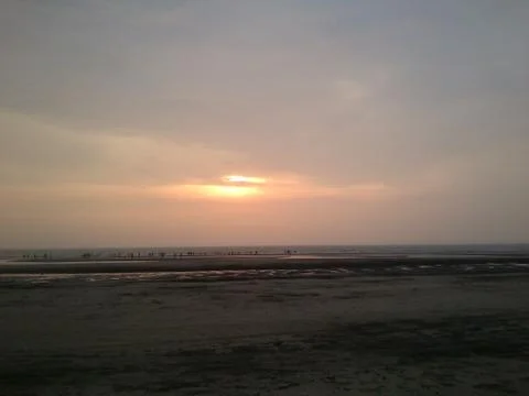 Visiting a remote beach Stock Photos