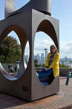 Visiting seattle washington. Stock Photos