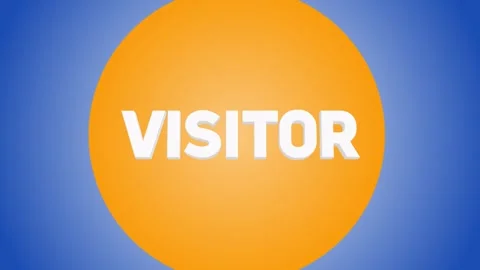 VISITOR 3D Text Transition 4K 動画素材 271132385