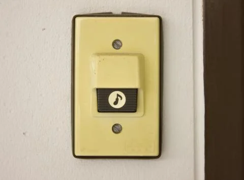 Visitor Buzzer door Stock Photos