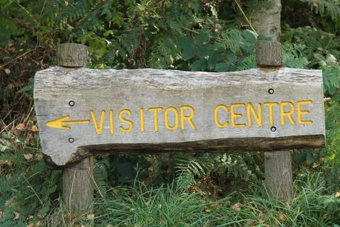 Visitor Centre Sign. Stock Photos