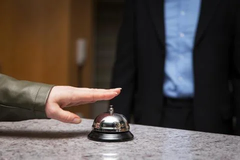 Visitor in hotel Fotos Stock