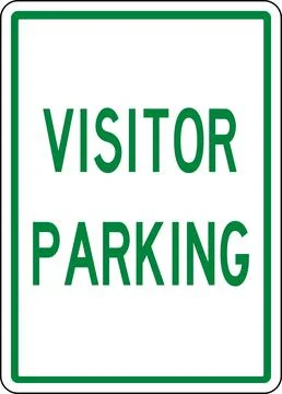 Visitor parking sign. Stock Illustration