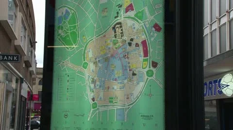 Visitor Street Map Stock Footage 11527889