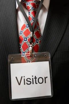 Visitor tag Stock Photos