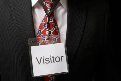 Visitor tag Stock Photos