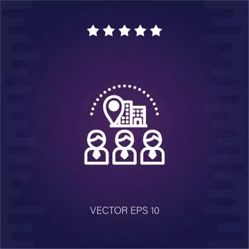 Visitor vector icon Stock Illustration
