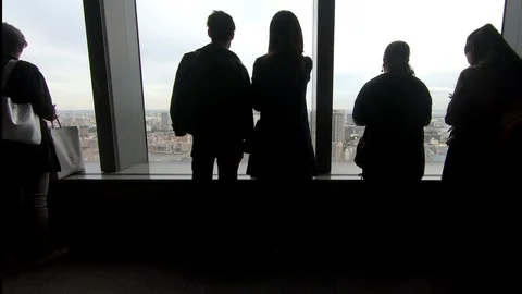 Visitors on 46 Floor 스톡 동영상 114215945