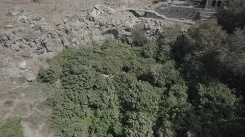 Visitors at Ein Peak Spring in Golan Heights Stock Footage 343069335