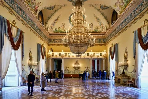 Visitors explore Museo di Capodimonte in Naples Campania Italy Stock Photos