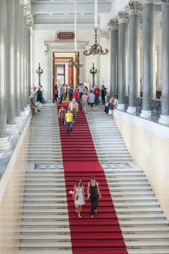 Visitors at the Hermitage Stock Photos