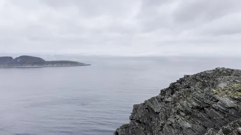 Visitors at Nordkapp Stock Footage 340338921