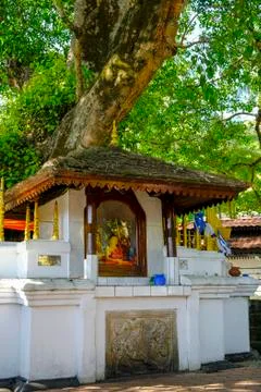 Visnhu Devale Buddhist Temple in Kandy, Sri Lanka. Foto stock