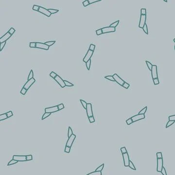 Visor hat cap line vector seamless pattern イラスト素材