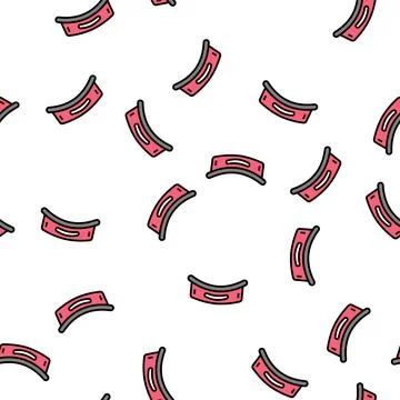 Visor hat golf player vector seamless pattern Illustrazione stock