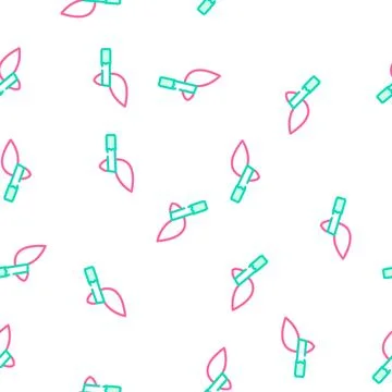 Visor hat vector seamless pattern Stock Illustration
