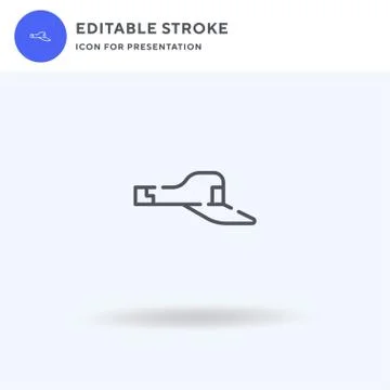 Visor icon vector, filled flat sign, solid pictogram isolated on white, logo Stock Illustration