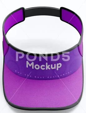Visor mockup in front position on white background PSD Template