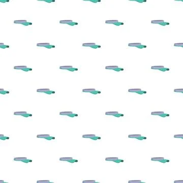 Visor sun hat repeating pattern on white background Stock Illustration